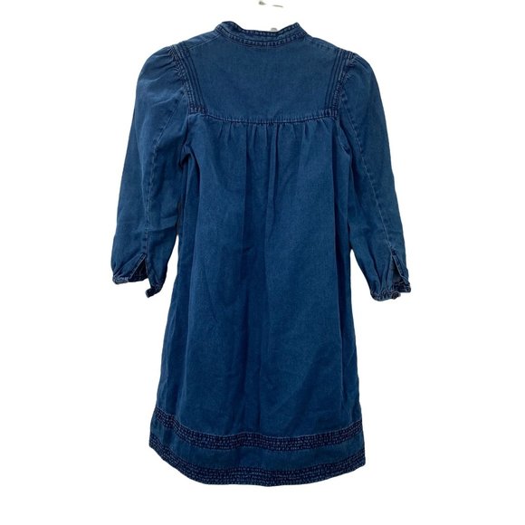 H&M DRESS BLUE DENIM WOMENS SIZE 2 - Picture 5 of 7